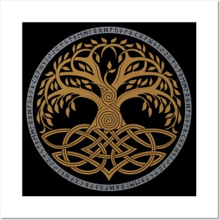 Yggdrasil Viking Mythology Tree of Life Norse Pagan Posters and Art